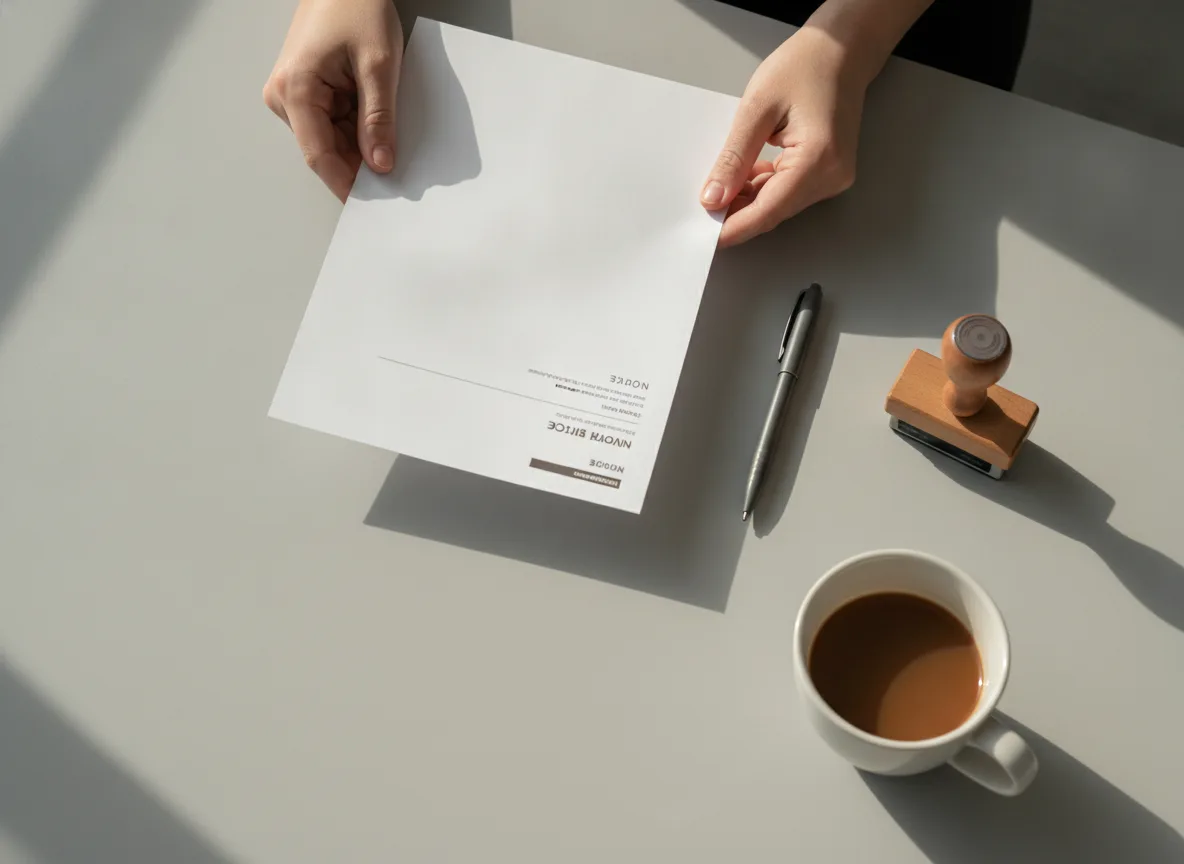 Business desk with closed documents illustrating genuine company VAT validation delay